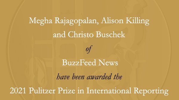 Buzzfeed wins Pulitzer Prize for show Chinas mass detention of Muslims