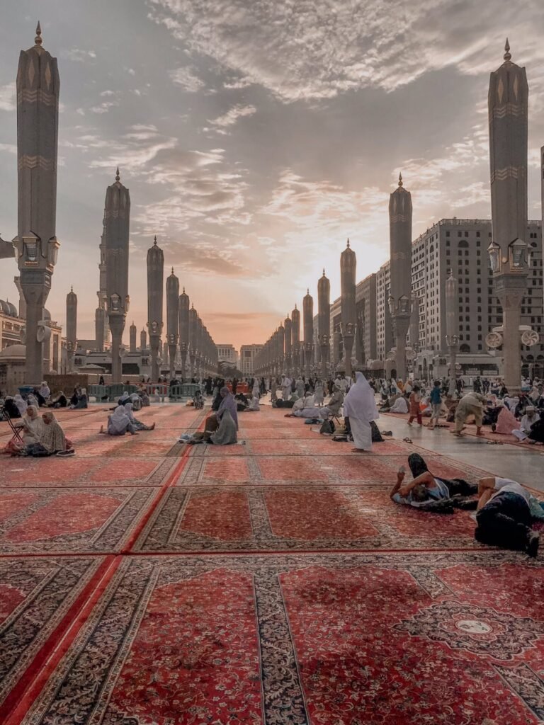 carpets outside masjid an nabawi