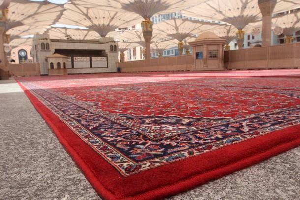 new carpets at masjid an nabawi