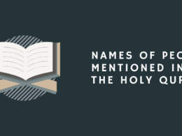 Names of people mentioned in the Holy Quran