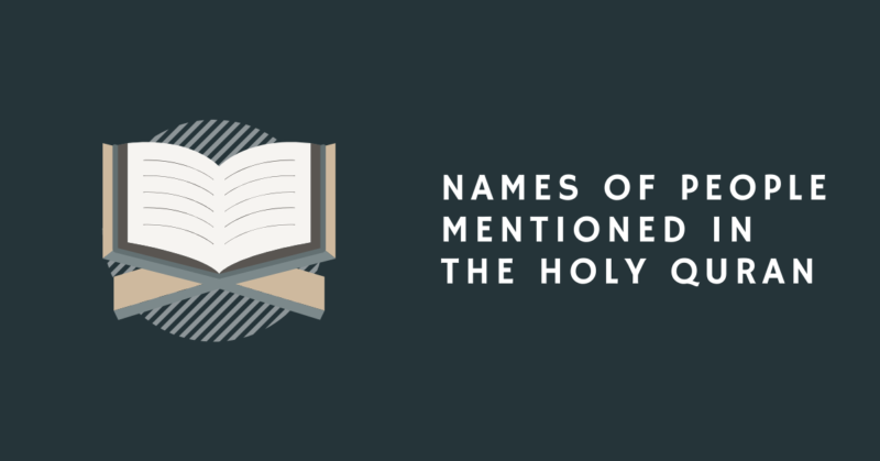 Names of people mentioned in the Holy Quran