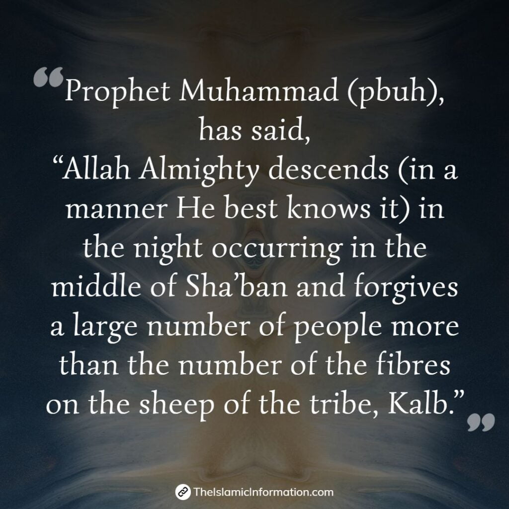 prophet muhammad about the mid shaban
