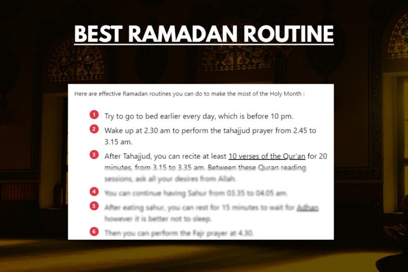 ramadan routine