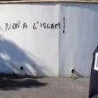 Anti Islam graffiti on the walls of two mosques in France