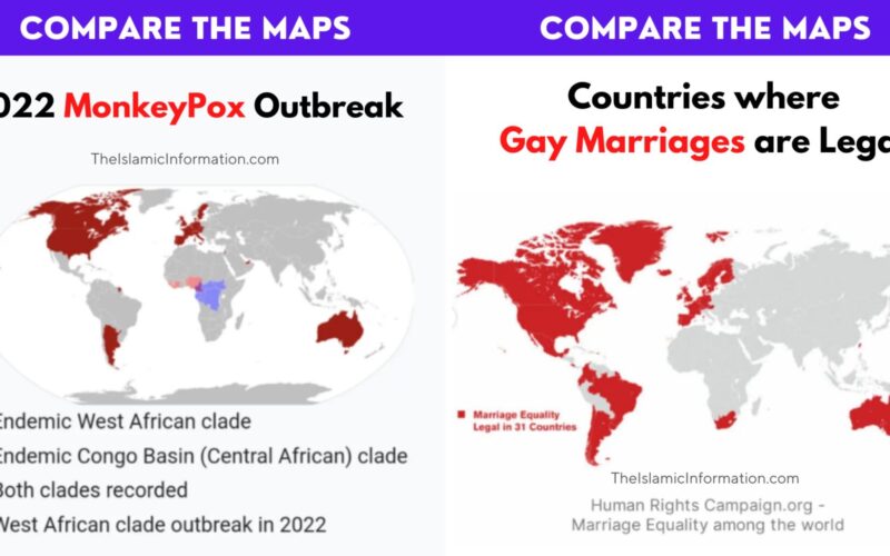 Map Shows Spread of MonkeyPox Where Gay Marriages Are Legal