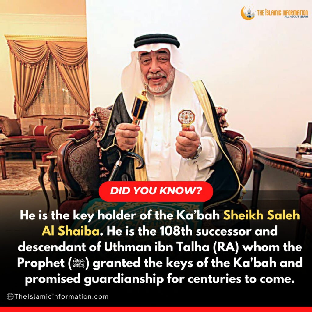 key holder of the Kaabah Sheikh Saleh Al Shaiba