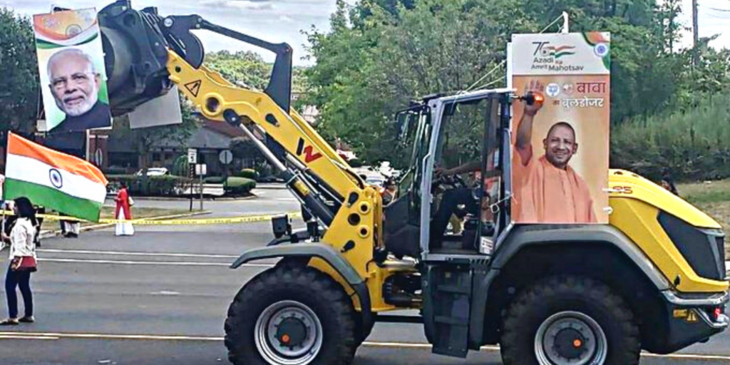 Bulldozer was included in the India day prade in new jersey