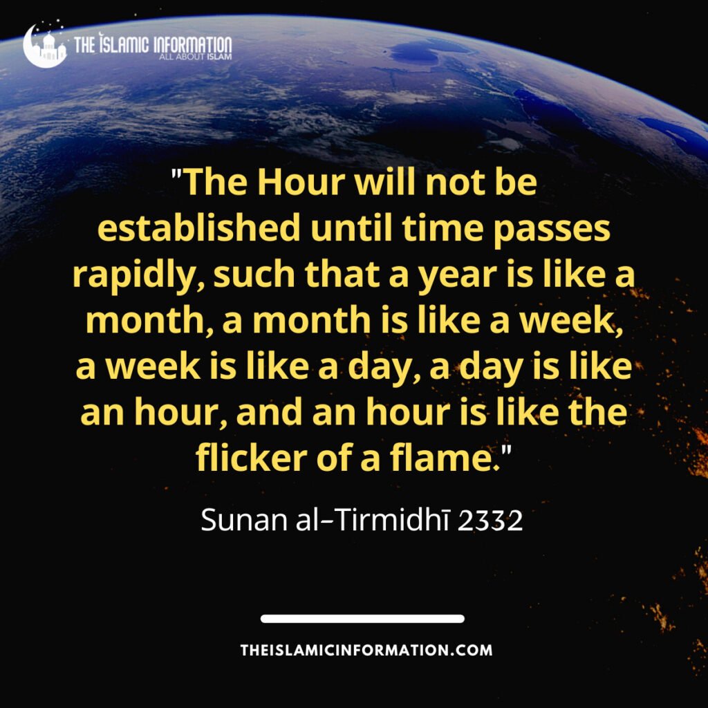 Sunan al Tirmidhī 2332 earth moving fast hadith