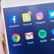 social media apps on the smartphone