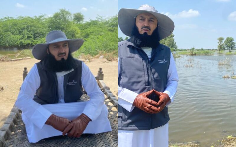 mufti menk in Pakistan to help flood