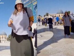 Israeli Girl Dances At The Al Aqsa Mosque