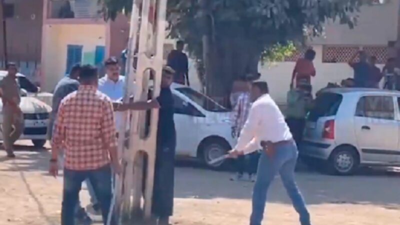 Muslim men flogged in India