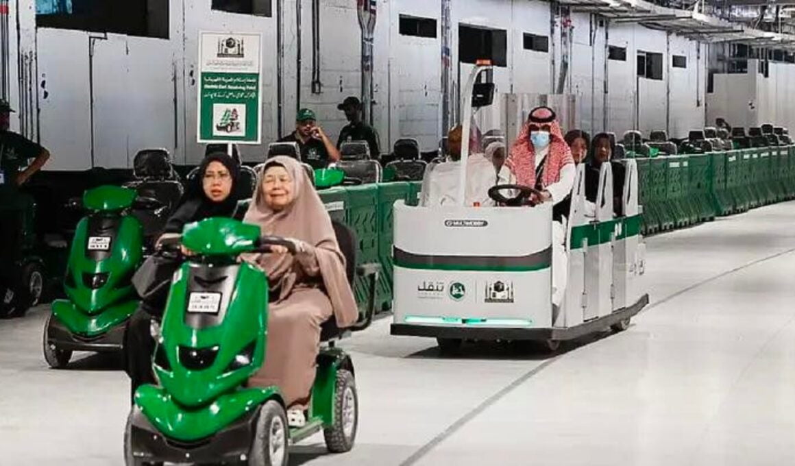 electronic vehicle elderly pilgrims
