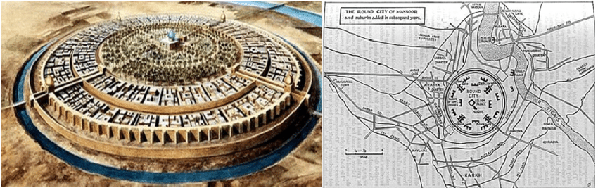 Baghdad AD762 by Abu Jafar al Mansur Islamic Architecture