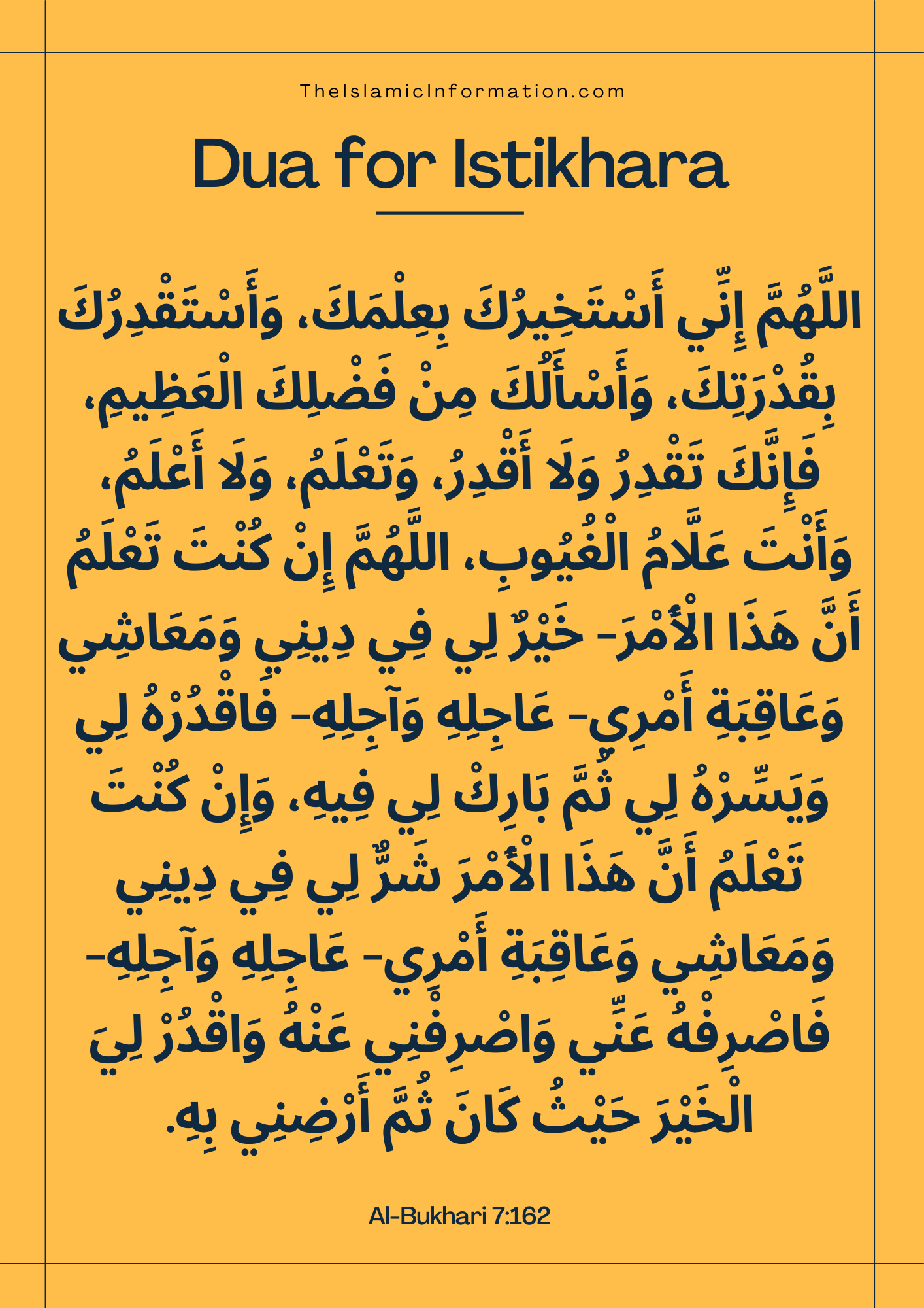 Dua For Istikhara