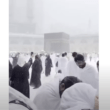 Snow Fall in Masjid al Haram in Fake