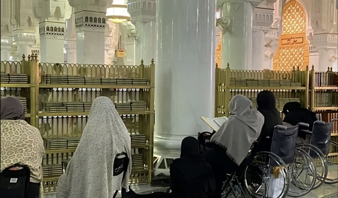 praying area for elder woman