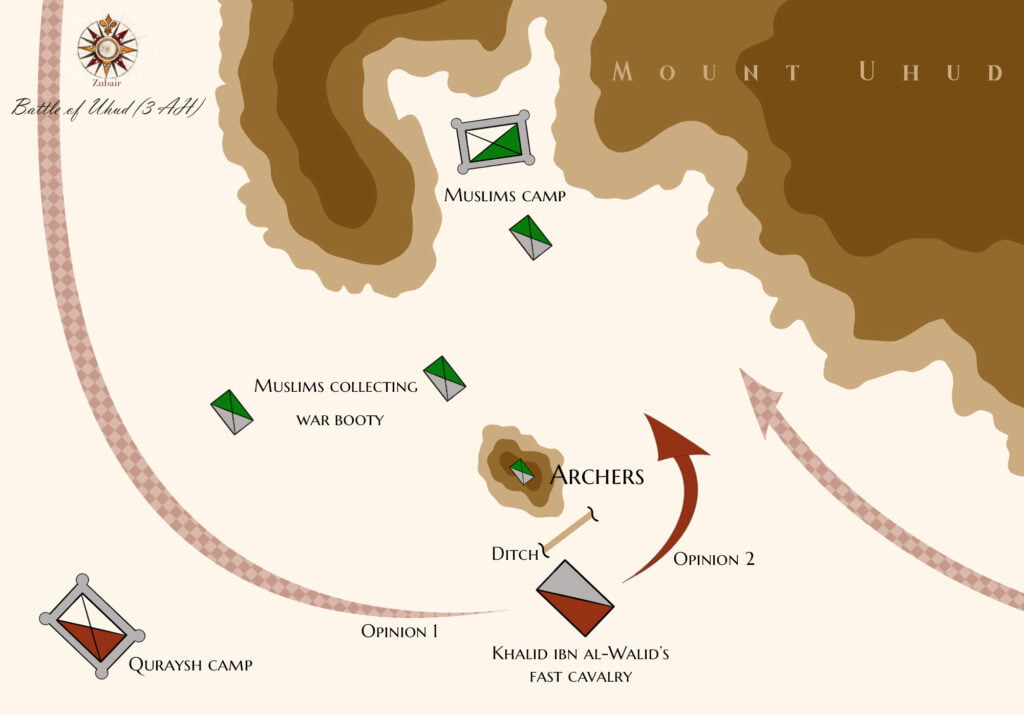 battle of uhud map
