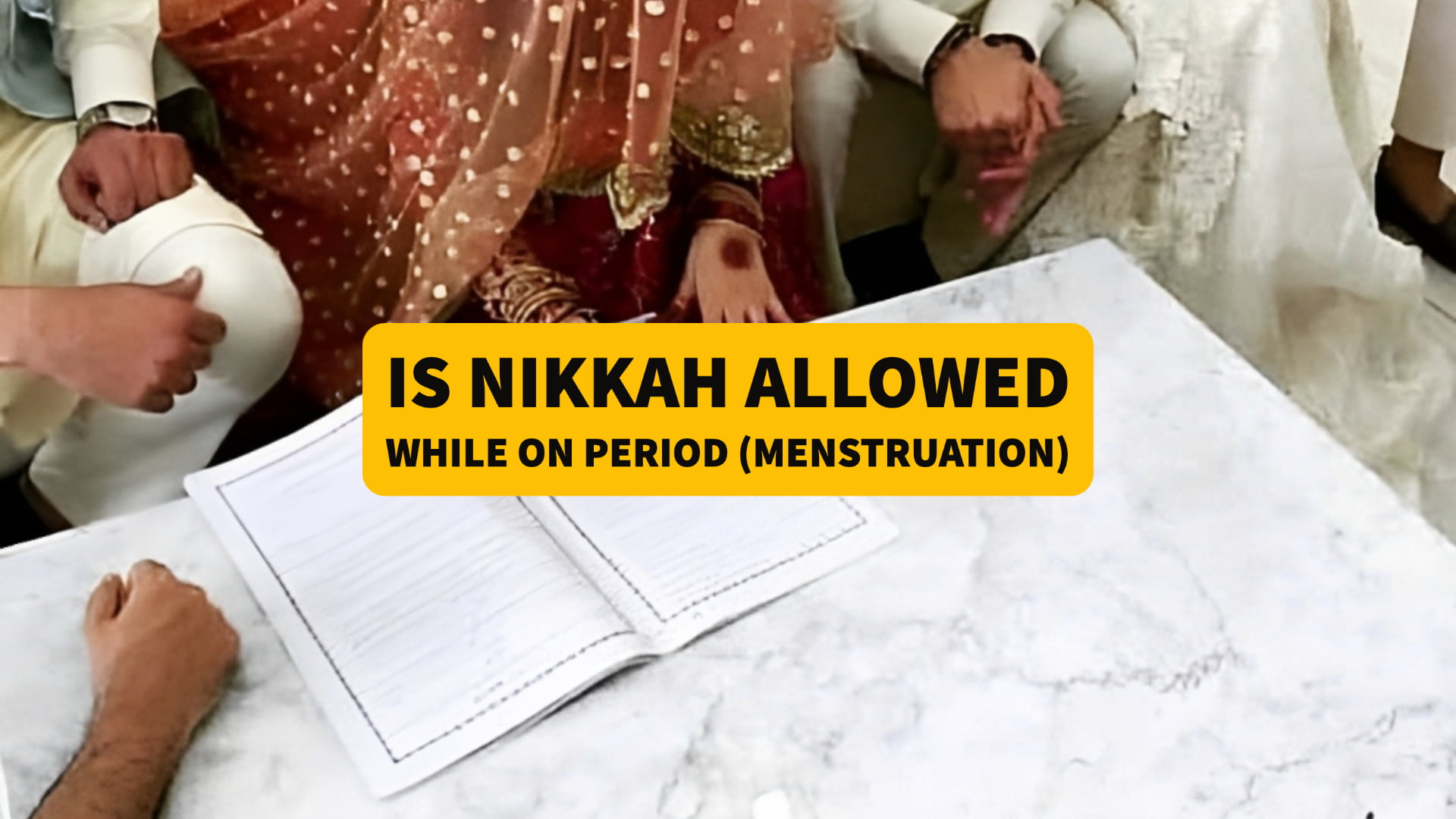 Nikkah Allowed While On Period Menstruation