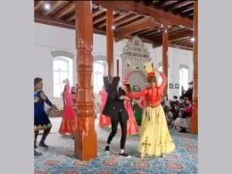 Chinese Tourists Sing and Dance Inside Mosque
