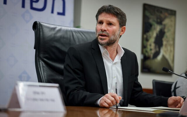 Israeli Minister Bezalel Smotrich