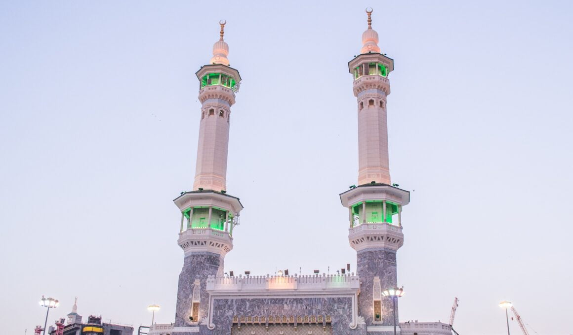 Outer gate of Masjid al haram in Makkah saudi arabia