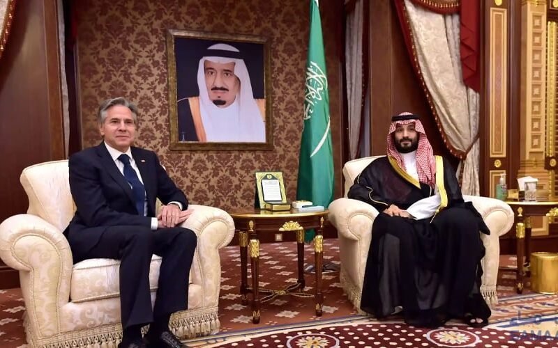 Mohammad Bin Salman with Blinken