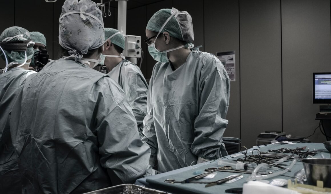 doctors in OT at Gaza hospital
