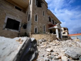house demaged by Israeli bombing