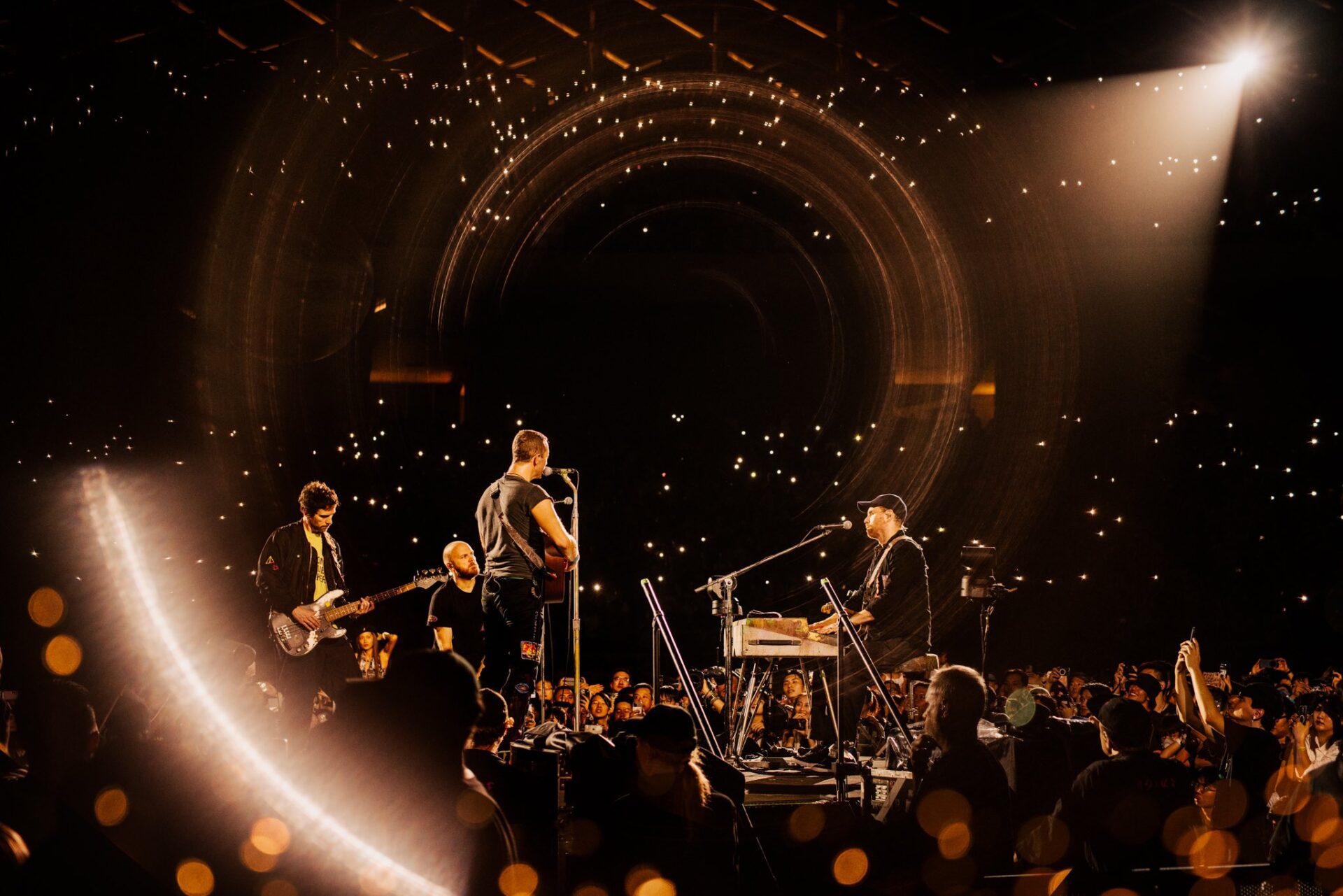 coldplay during concert