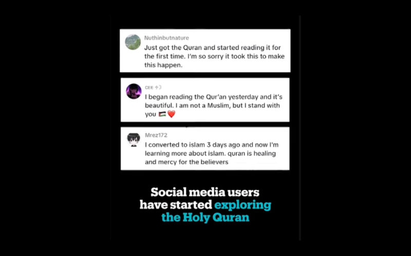 tiktok users reading quran