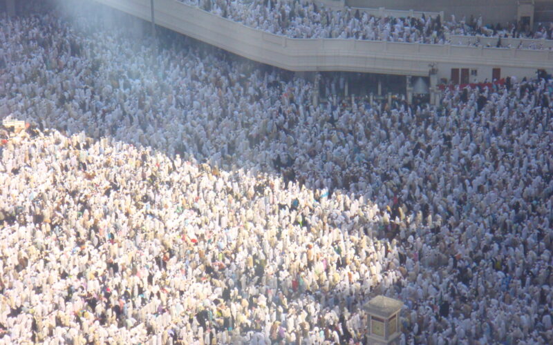 pilgrims during hajj