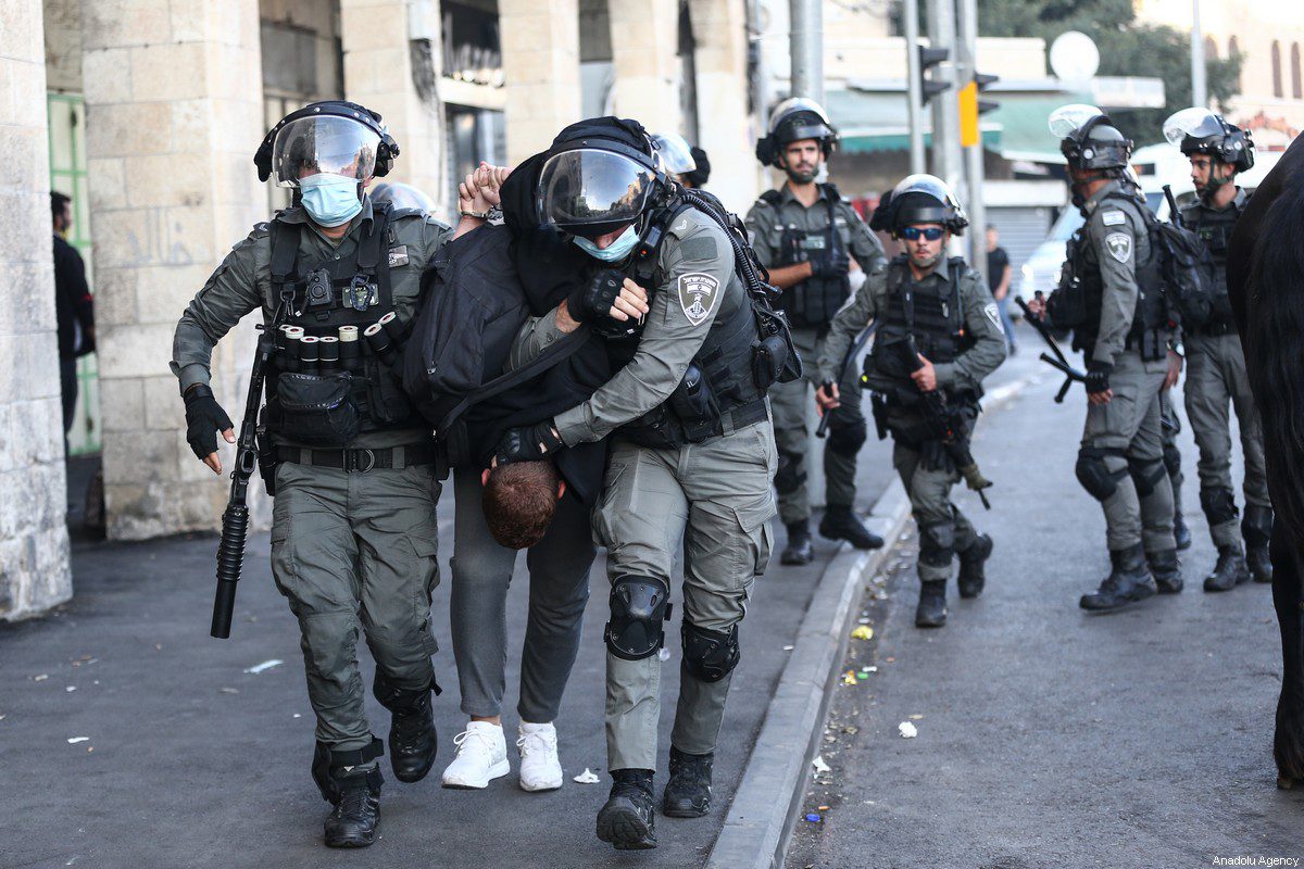 Israeli police arrest a man in East Jerusalem