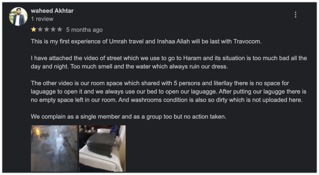 Pakistani umrah pilgrims hotel change 1