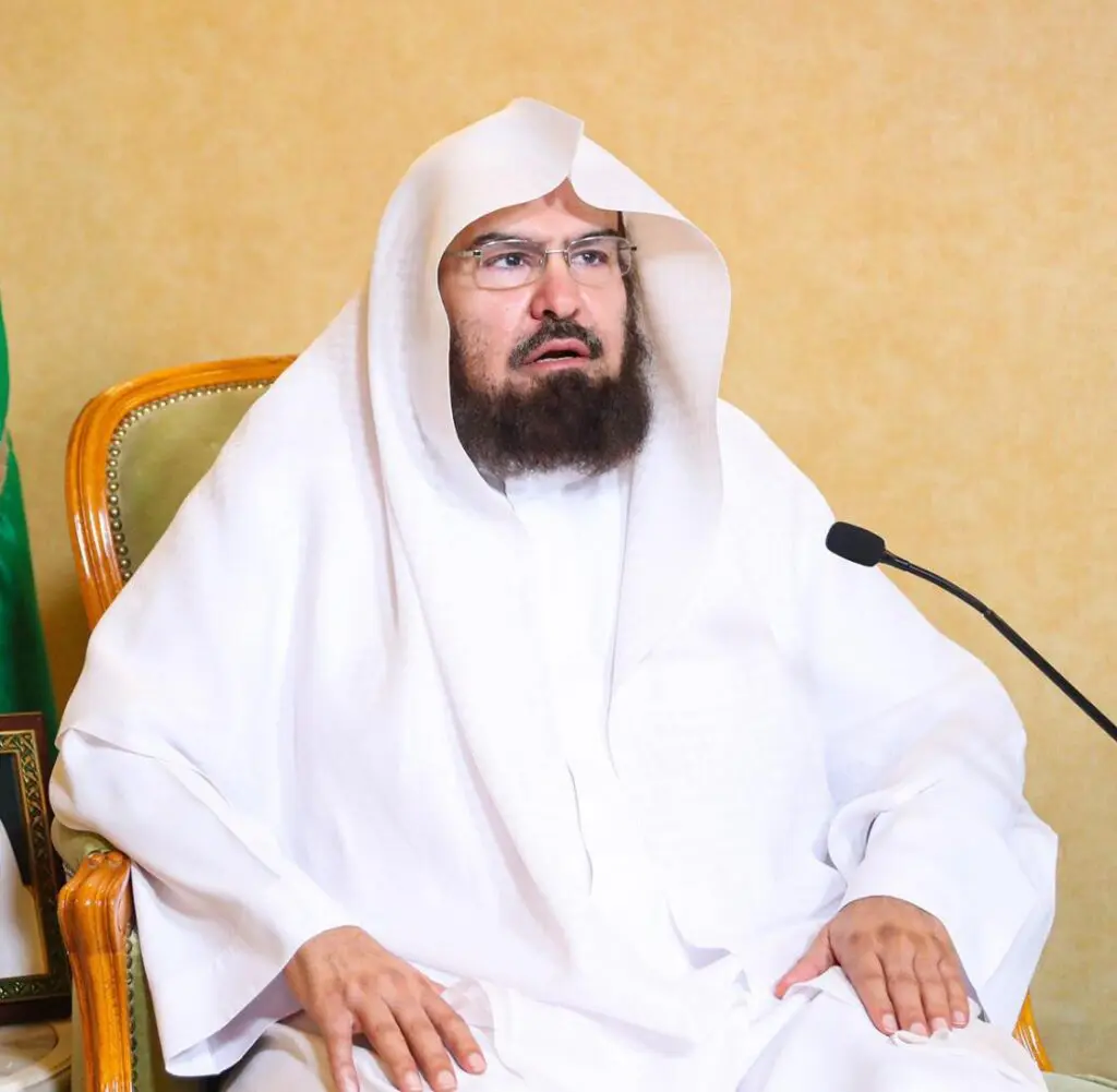Sheikh As Sudais in white thobe