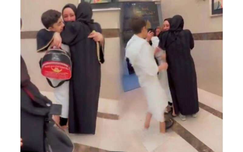 syrian mother reunited with children