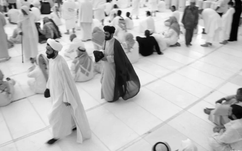 Irani pilgrim in masjid al haram