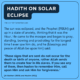 hadith on Solar Eclipse