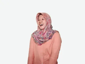 Hijabi laughing