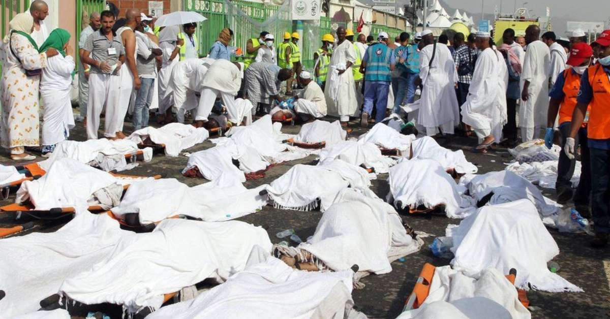 death bodies hajj