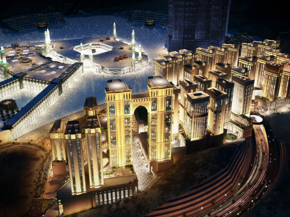 Landing platforms of Air Taxis in masjid al haram