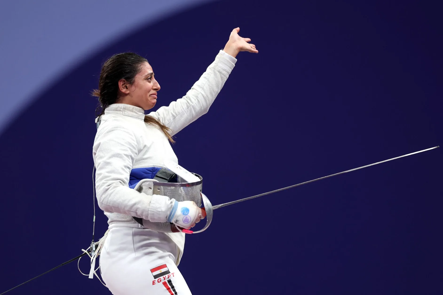 nada hafez fencing team egypt paris olympics 073024 b536aa5c93a946b693fdb574d32f71ac