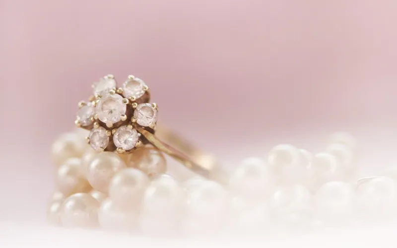 ring, gold, pearls