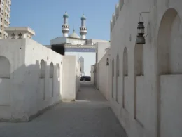 Traditional Sharjah with Mosque in background