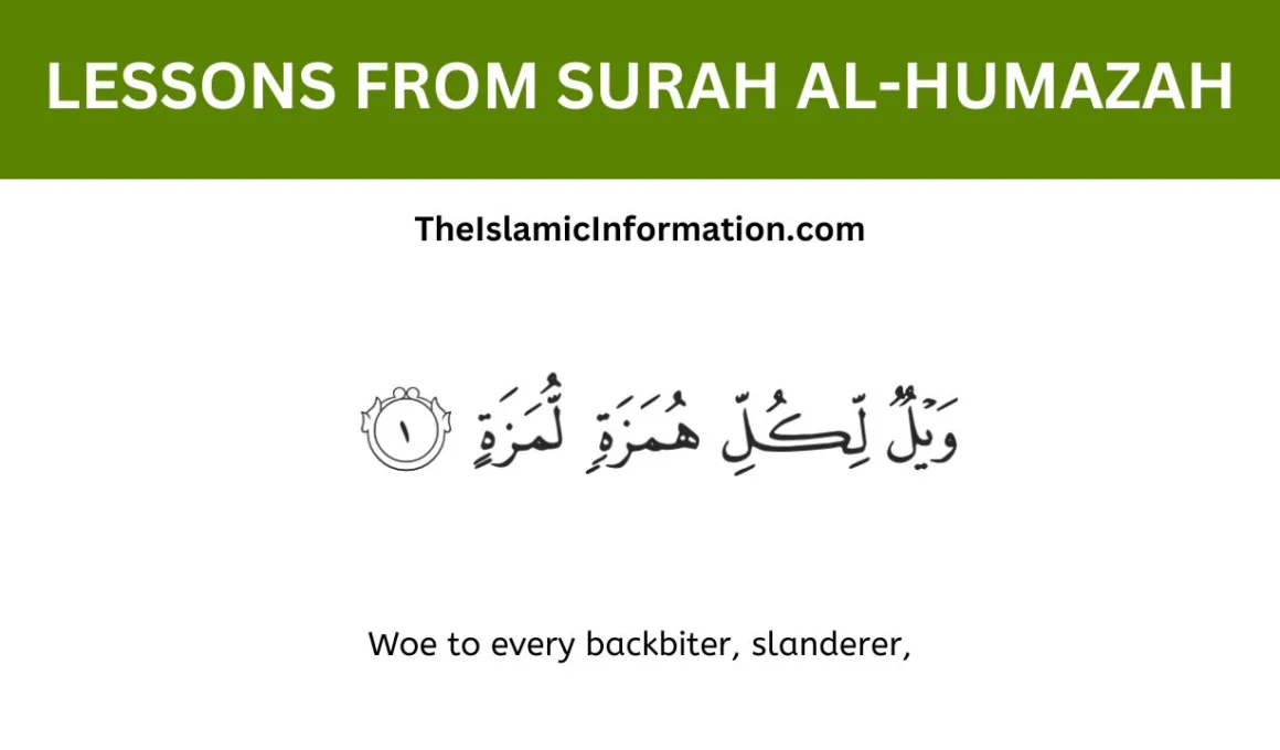 LESSONS FROM SURAH Al Humazah