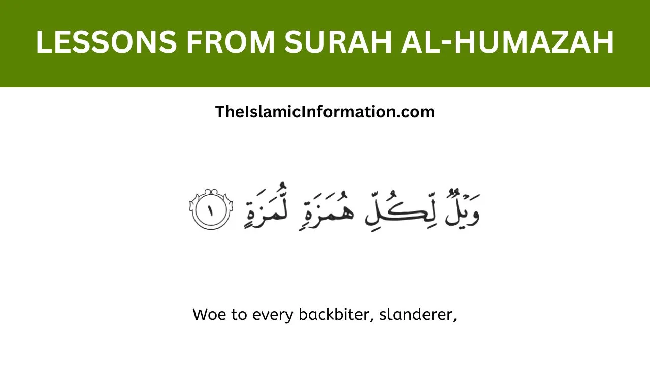 LESSONS FROM SURAH Al Humazah