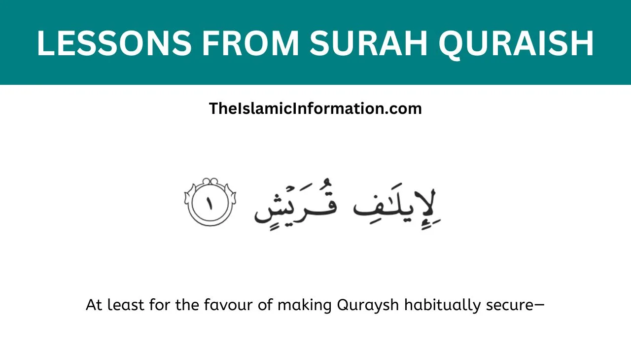 LESSONS FROM SURAH Quraish