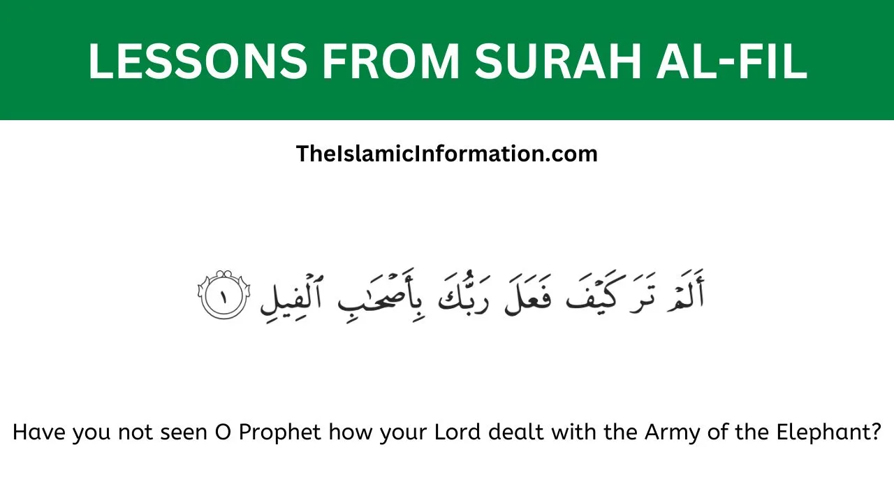 LESSONS FROM SURAH al fil
