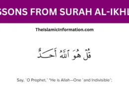 LESSONS FROM SURAH al ikhlas