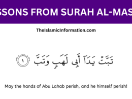 LESSONS FROM SURAH al masad